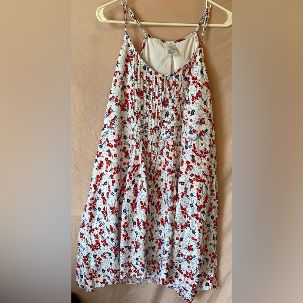 Time and Tru red, white and blue XL at knee dress.